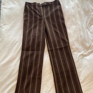 Brown striped pants